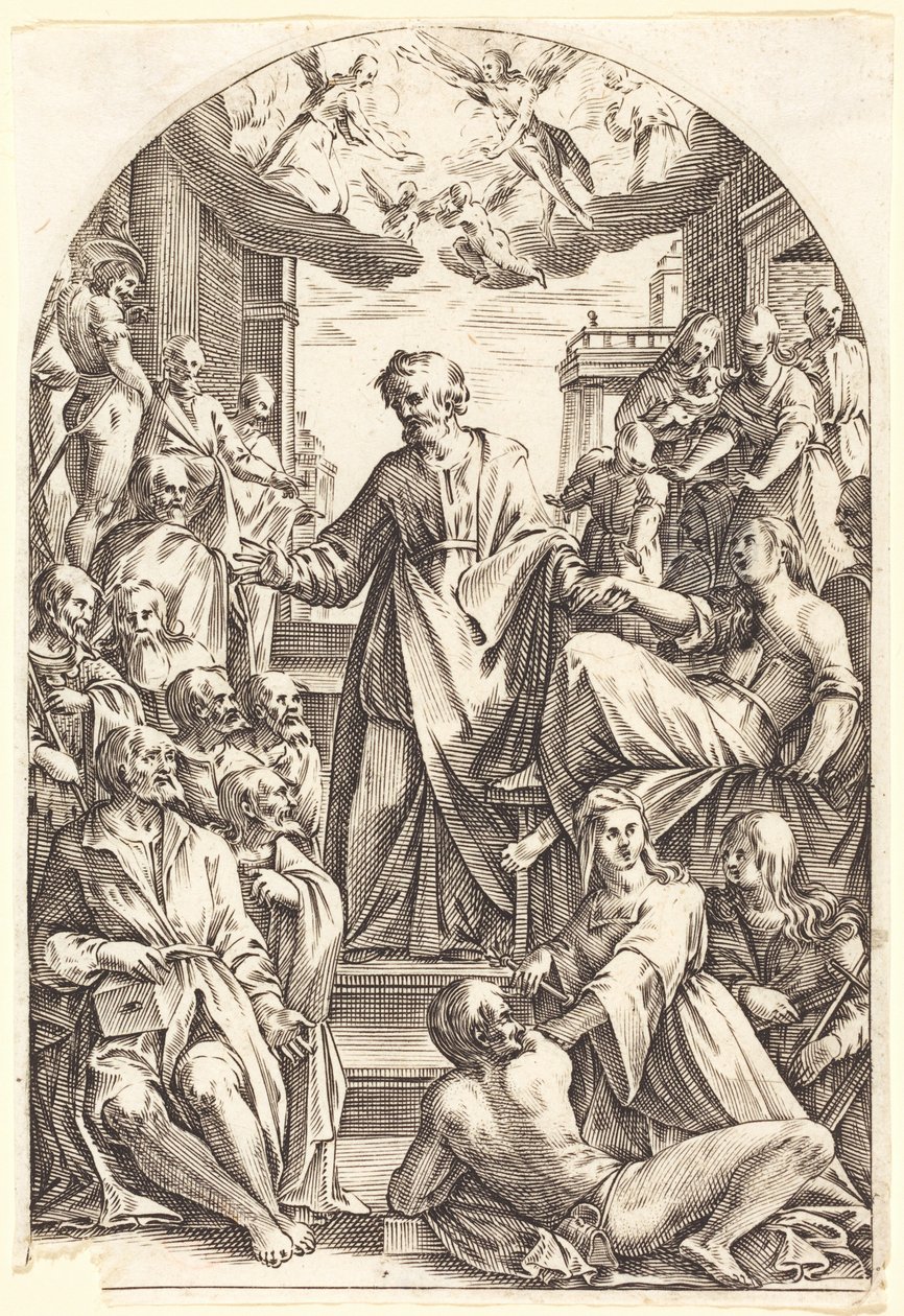 Pierre ressuscitant Tabitha - Jacques Callot