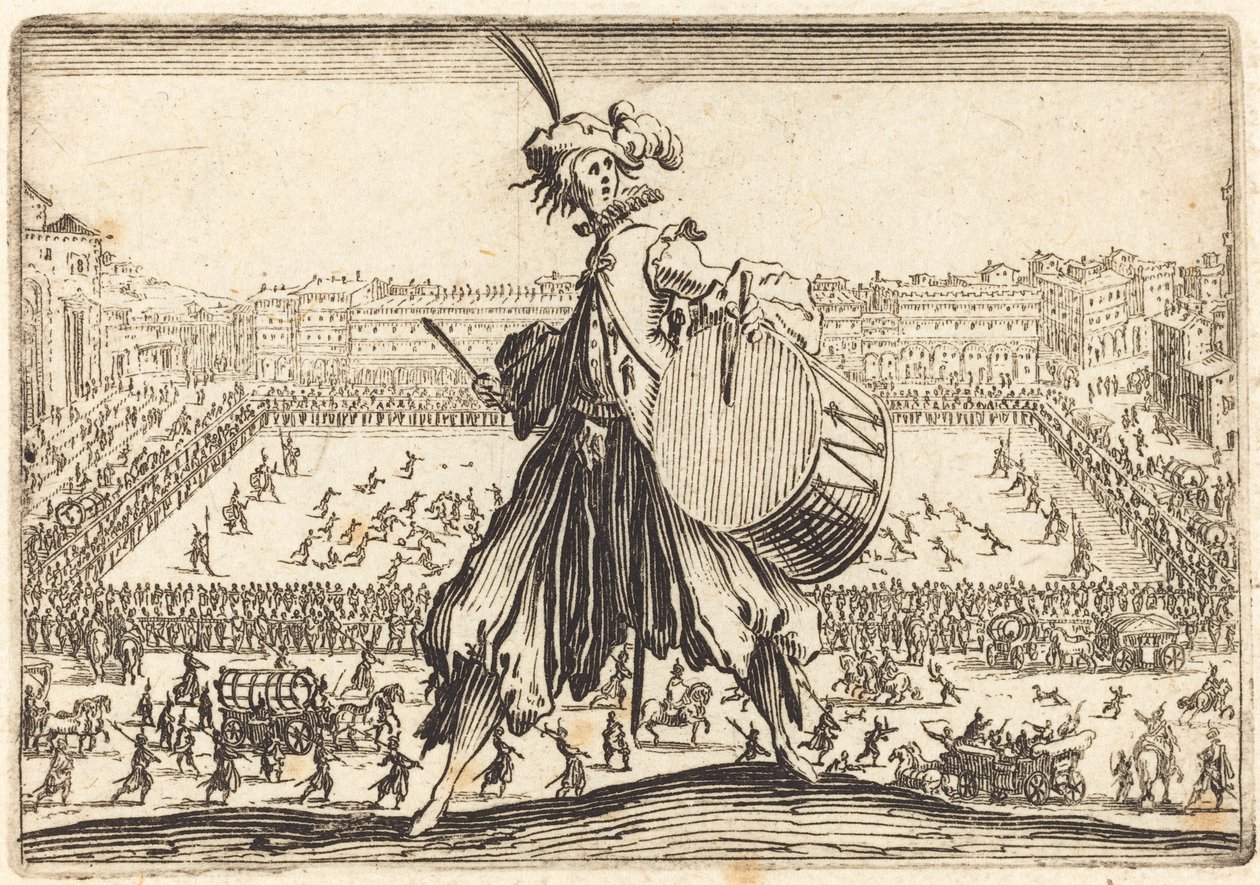 Piazza Presso alla Porta al Prato, vers 1622 - Jacques Callot
