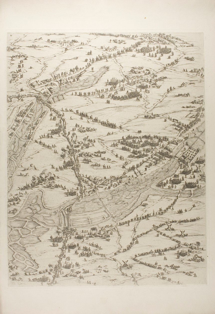 Planche trois de La Siège de la Rochelle - Jacques Callot