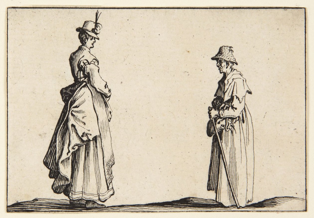 Profils de deux femmes - Jacques Callot