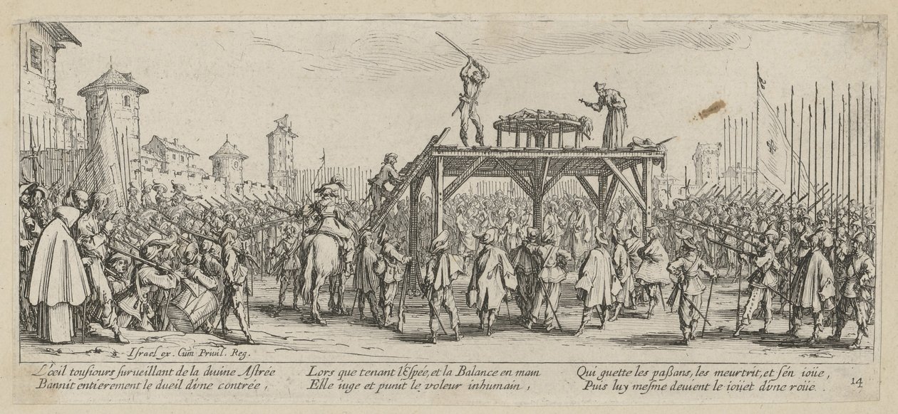 Rad, planche 14 de la série « Les horreurs de la guerre » - Jacques Callot