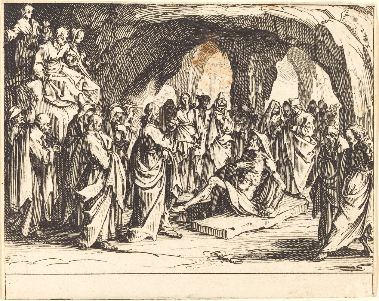 La résurrection de Lazare - Jacques Callot