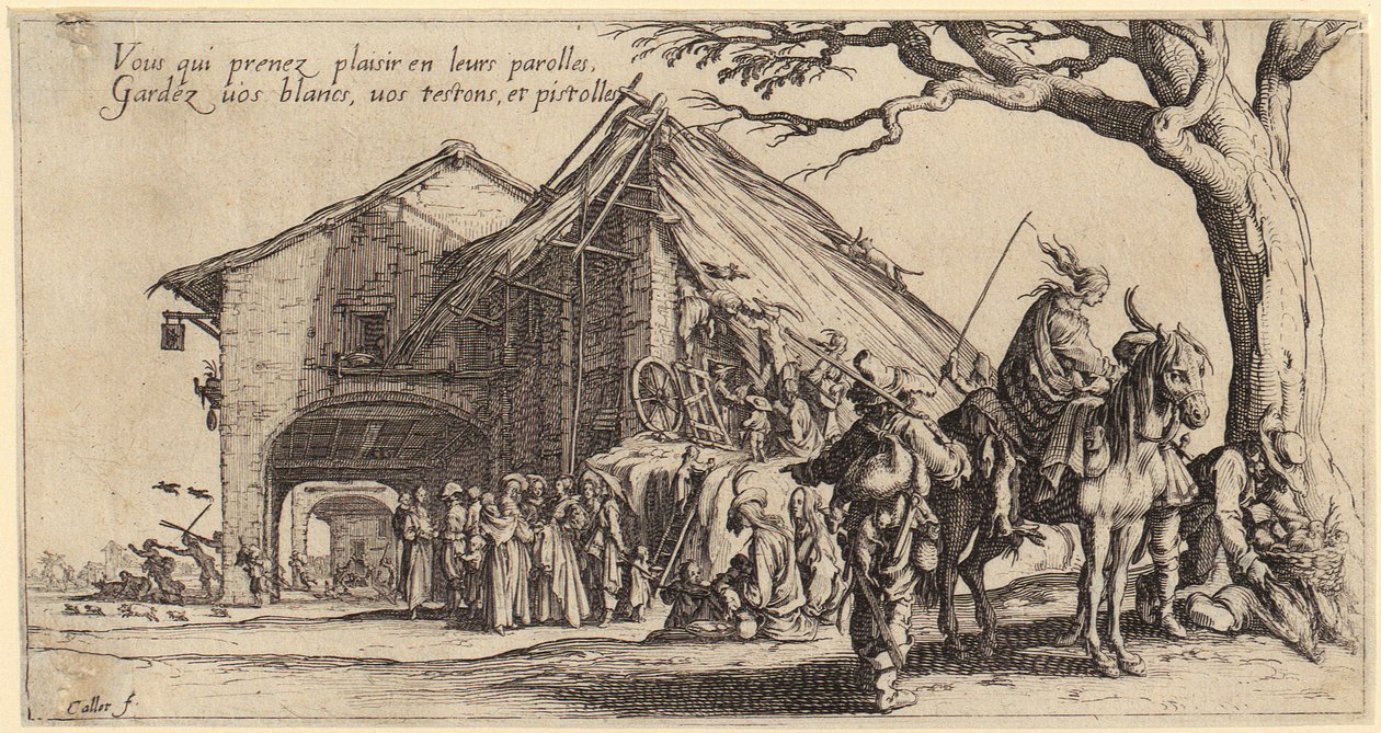 Rast, feuille 3 de la série « Les Bohémiens » - Jacques Callot