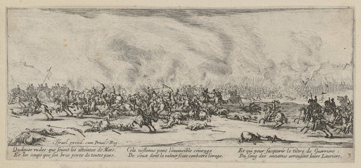 Bataille, planche 3 de la série « Les horreurs de la guerre » - Jacques Callot