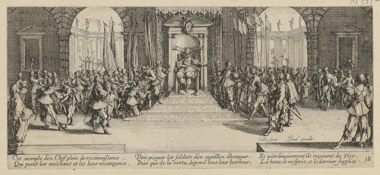 « Soldvergabe », feuille 18 de la série « Les horreurs de la guerre » - Jacques Callot