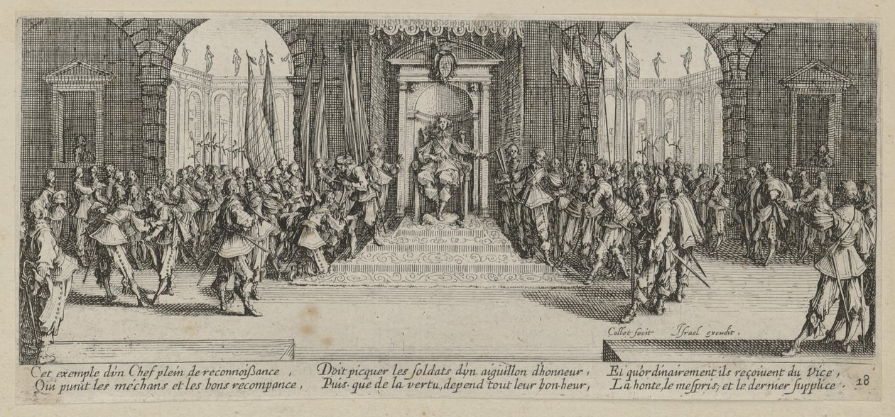 « Soldvergabe », feuille 18 de la série « Les horreurs de la guerre » - Jacques Callot