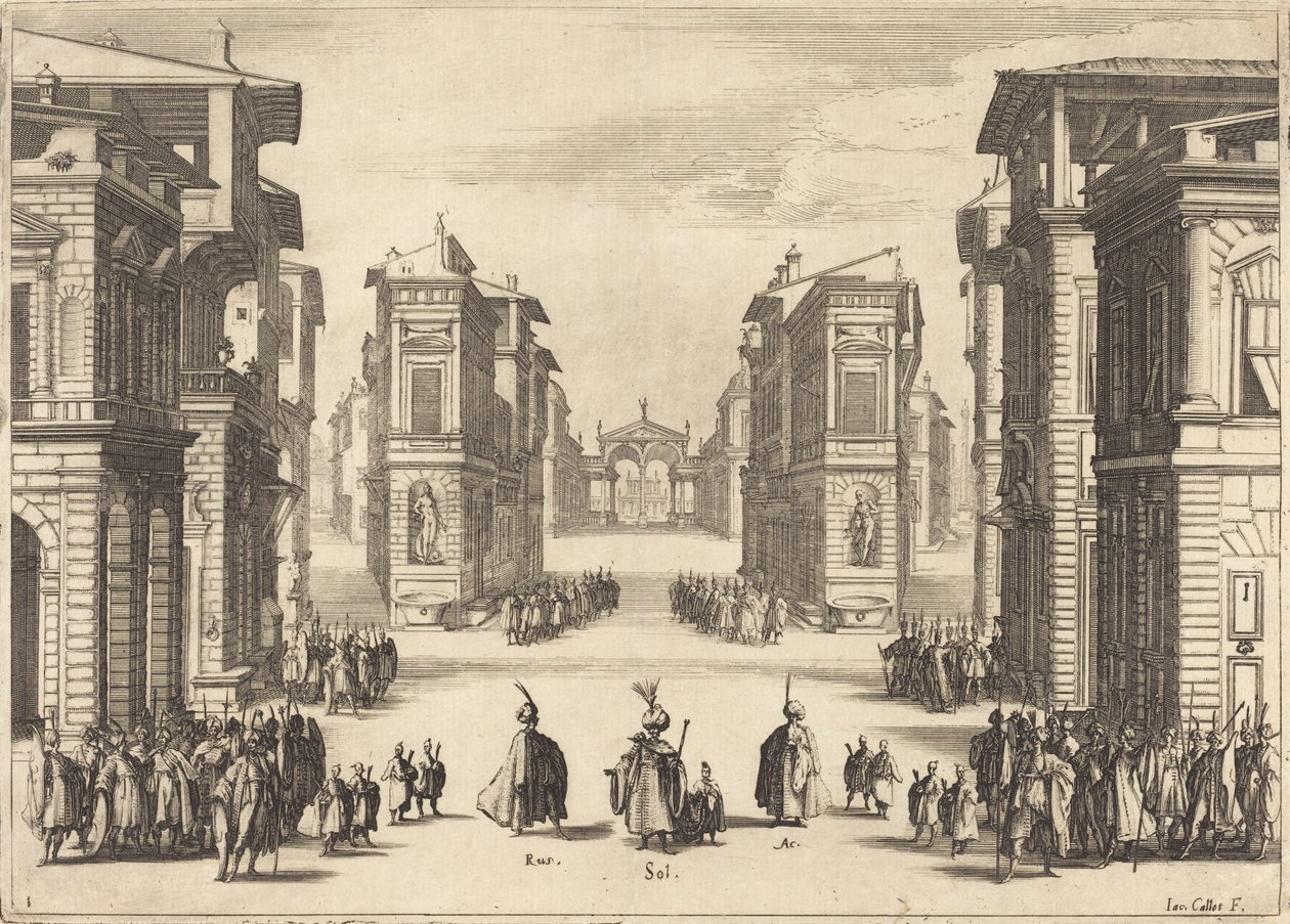 Solimano, Acte I - Jacques Callot
