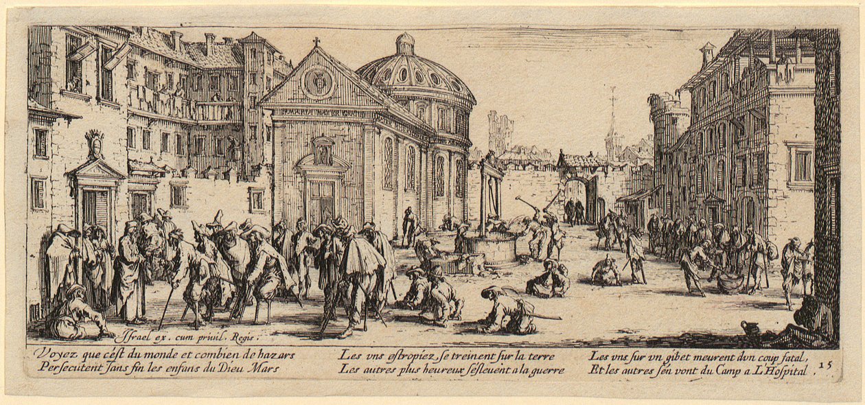 Hôpital, page 15 de la série « Les horreurs de la guerre » - Jacques Callot