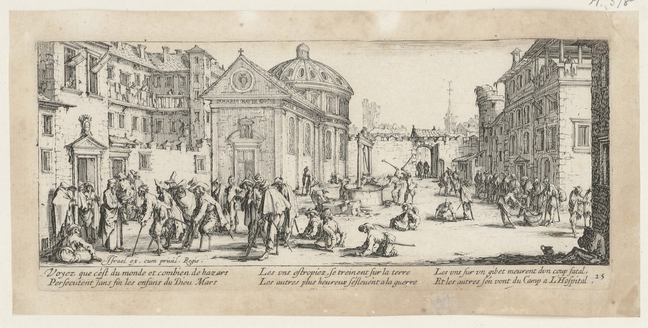 Hôpital, page 15 de la série « Les horreurs de la guerre » - Jacques Callot