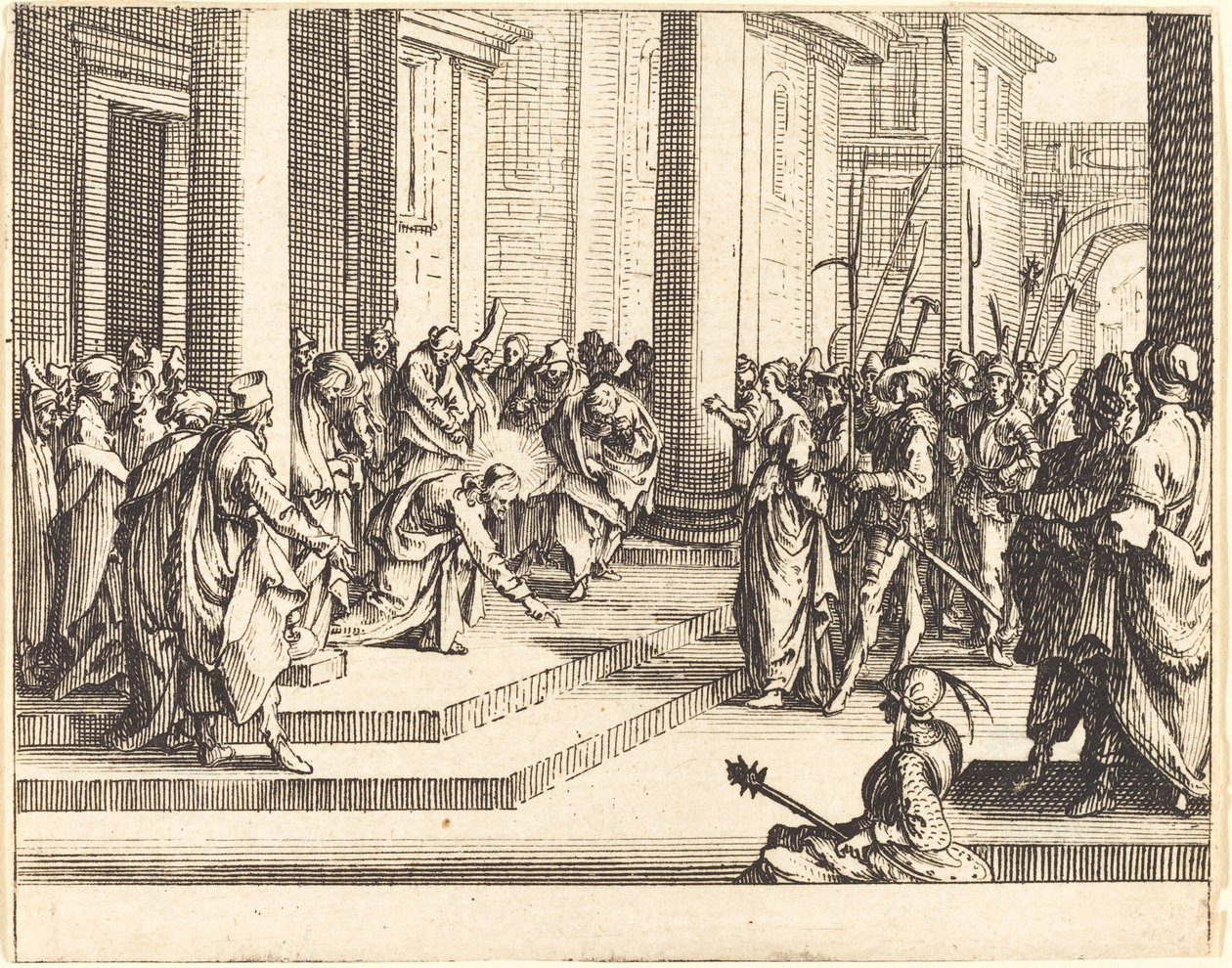 Lapidation de Jésus - Jacques Callot
