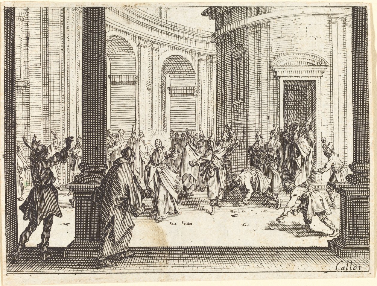 Lapidation de Jésus, 1635 - Jacques Callot