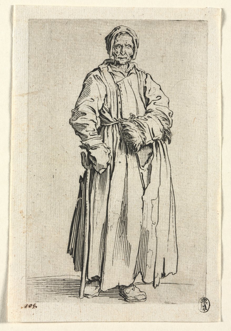 Les Mendiants : Femme borgne, vers 1623 - Jacques Callot