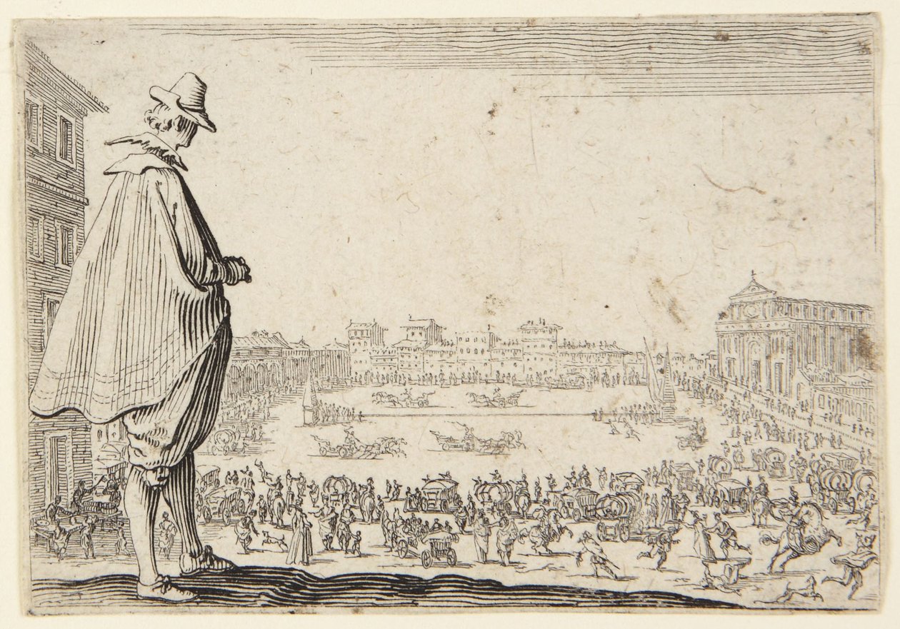 Le parcours des chars sur la place Santa Maria Novella, à Florence - Jacques Callot