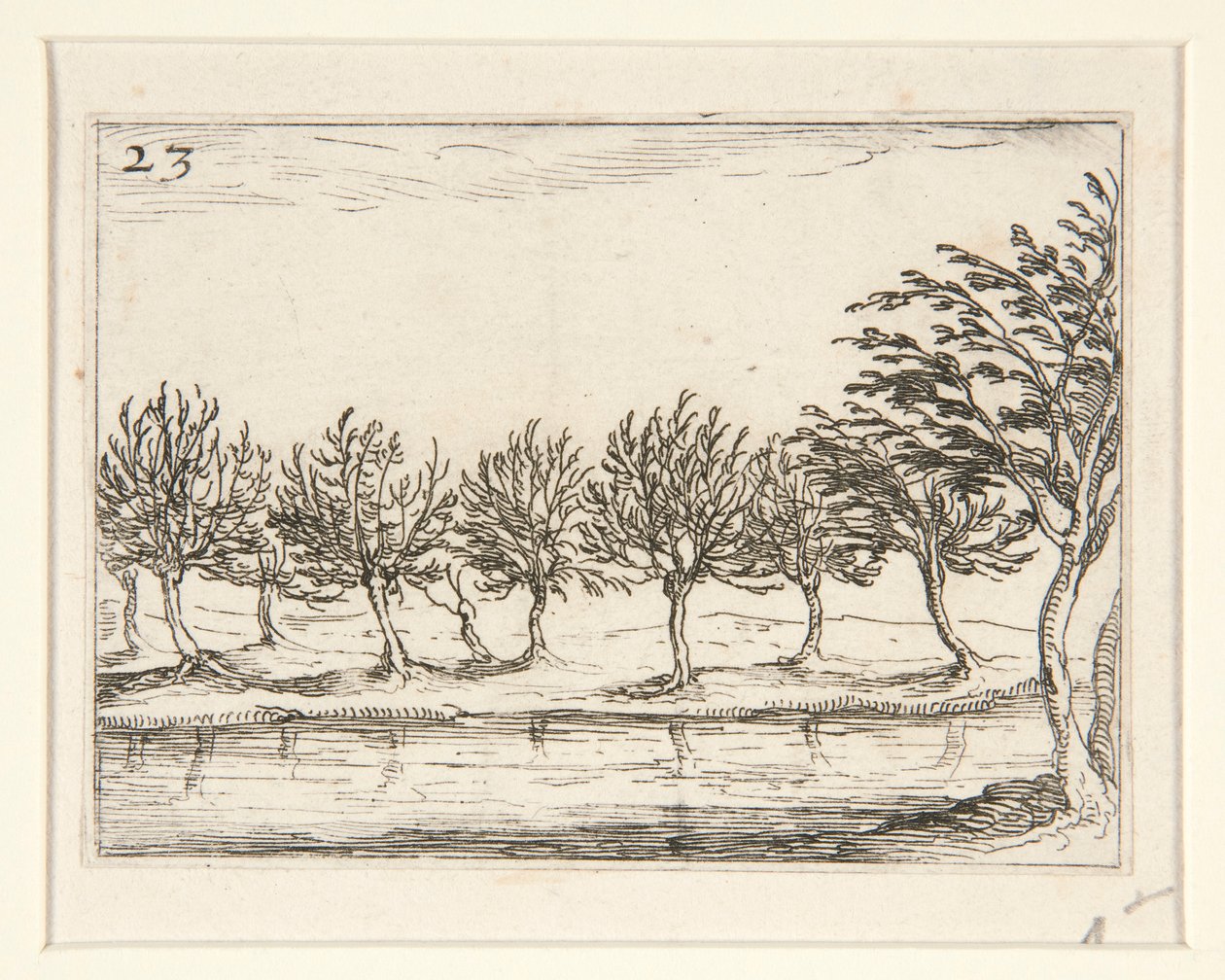 Les colonnes au bord de l