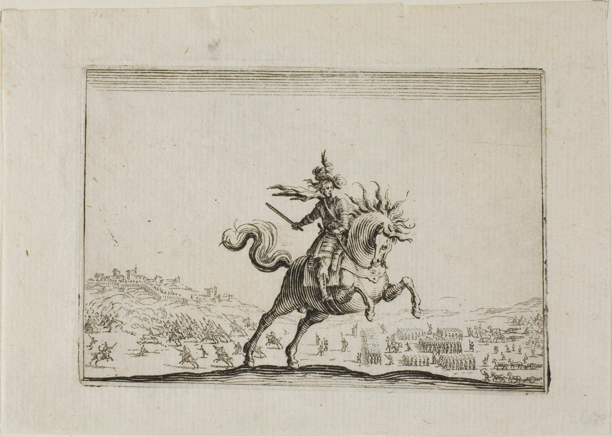 Le commandant à cheval, des Caprices - Jacques Callot