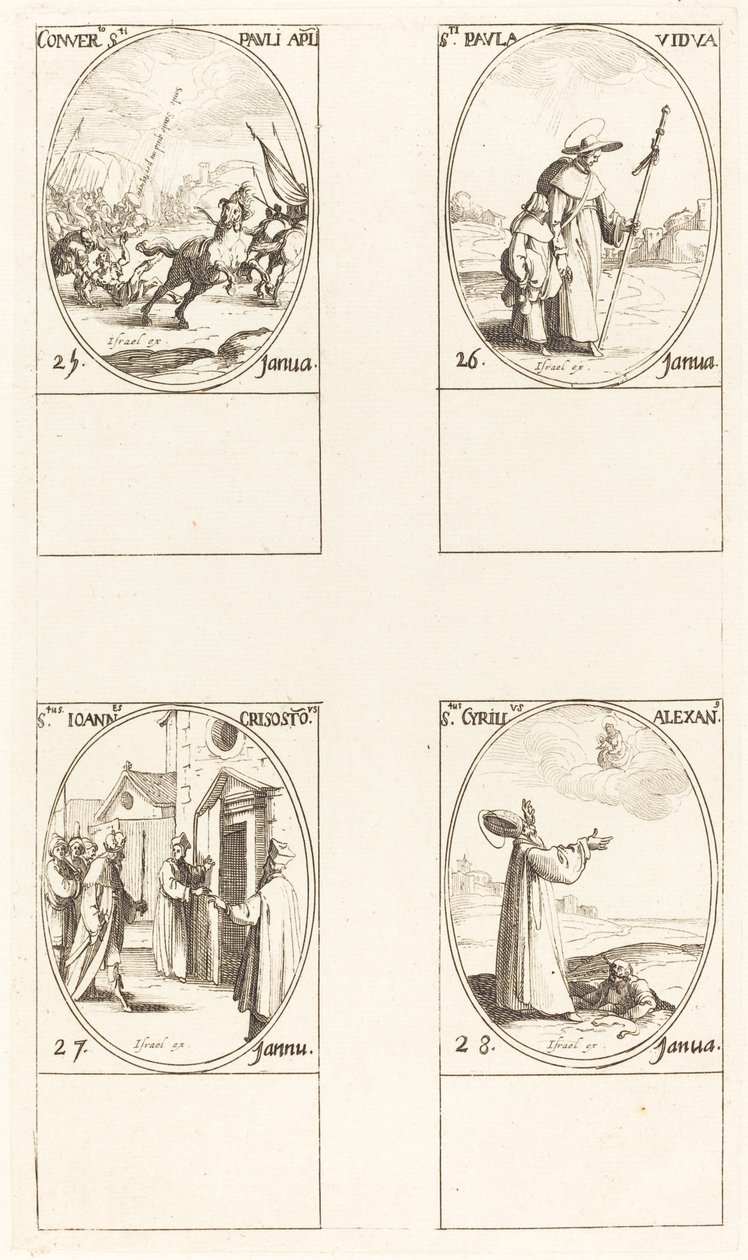 La conversion de Saul; Saint Paul; Saint Jean Chrysostome; Saint Cyrille d