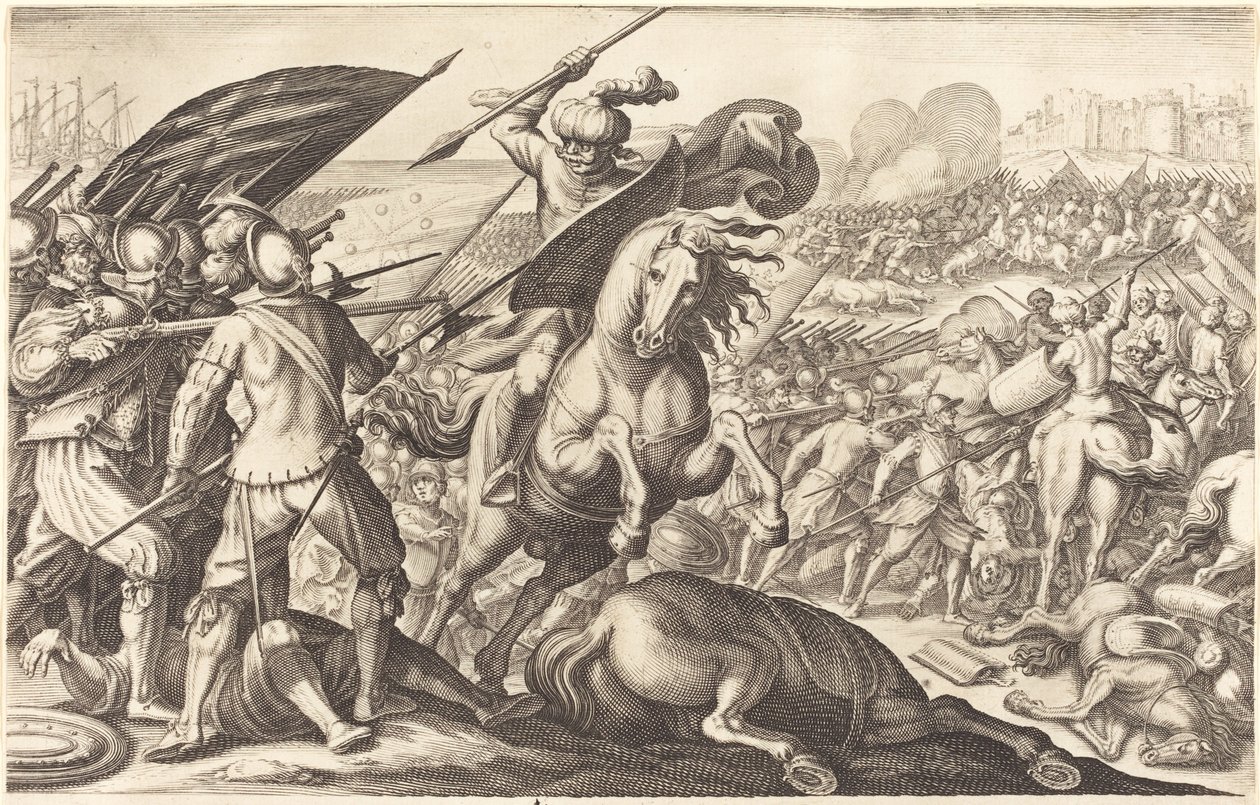 La défaite de la cavalerie turque, vers 1614 - Jacques Callot