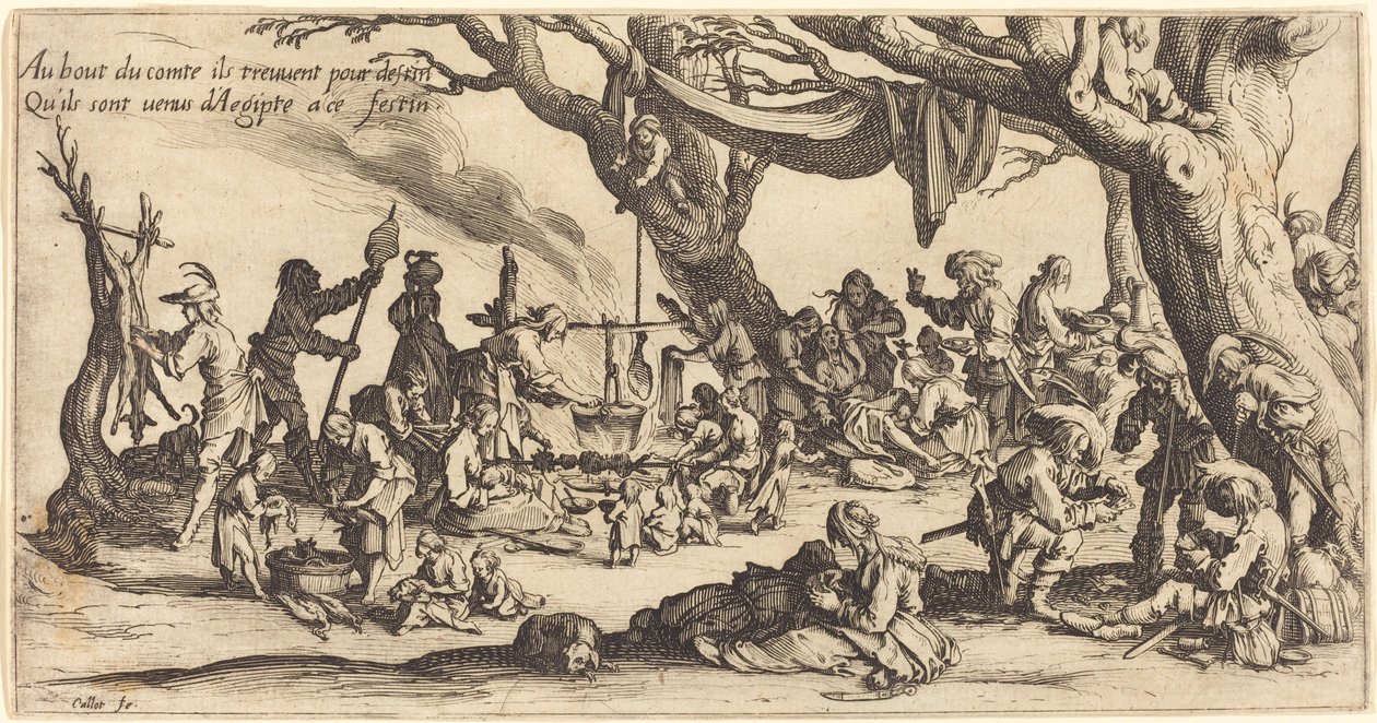 La fête des Bohémiens - Jacques Callot