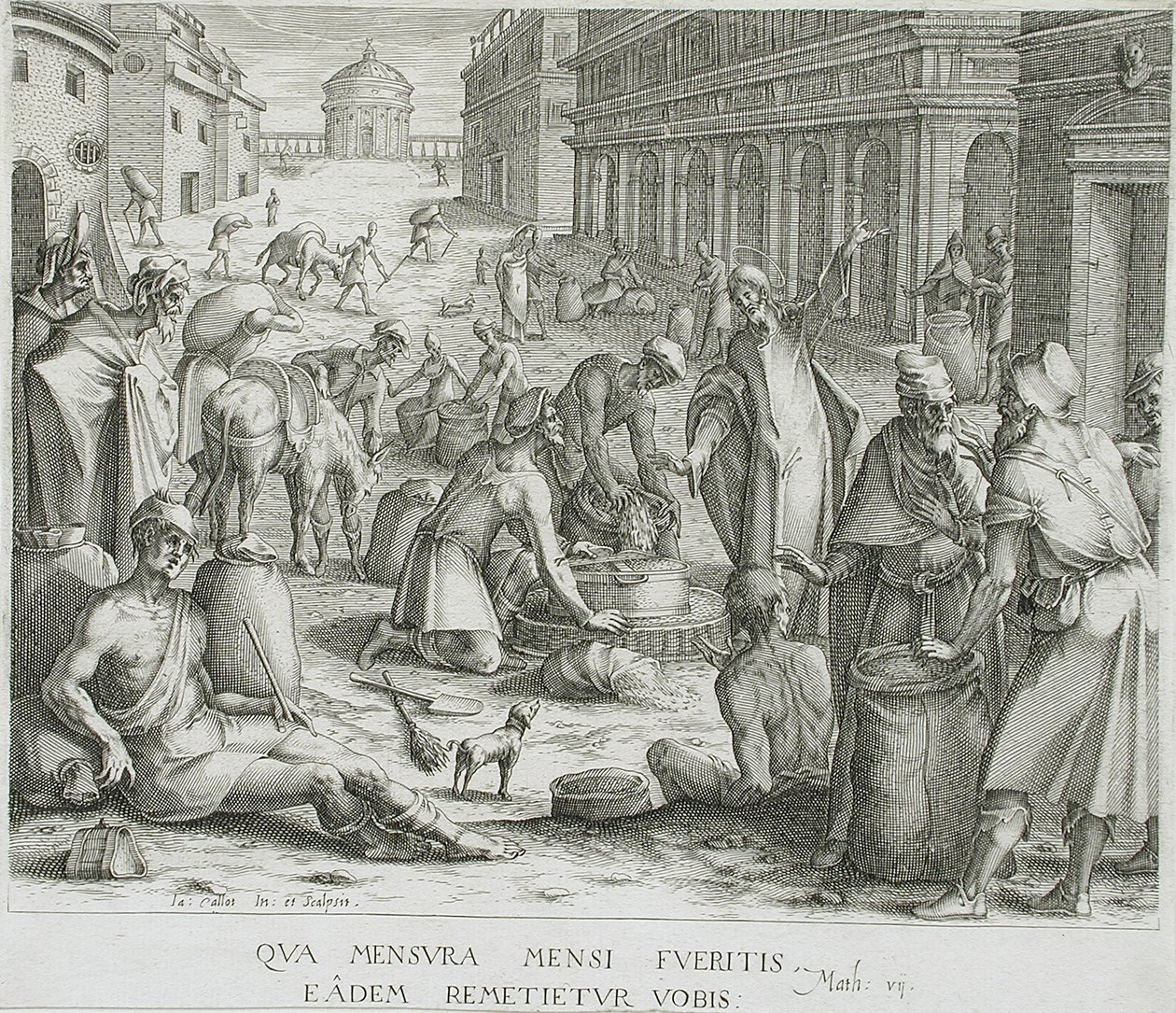 Les peseuses à grains - Jacques Callot