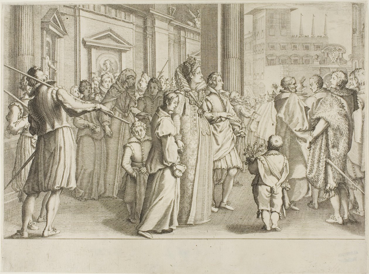 La Grande-Duchesse Christine de Lorraine escorte à l