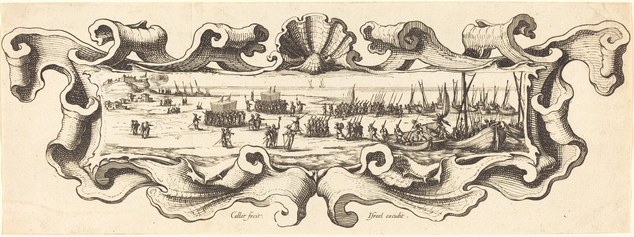 Le débarquement des troupes - Jacques Callot