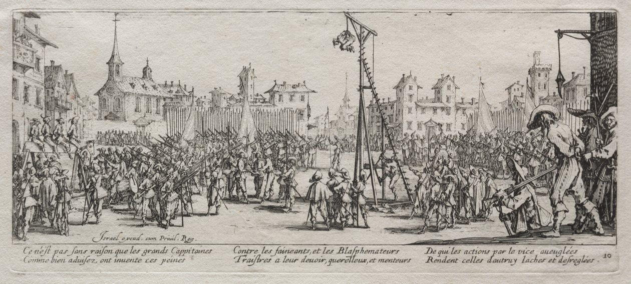 Les Grandes Misères de la guerre : La strappado - Jacques Callot