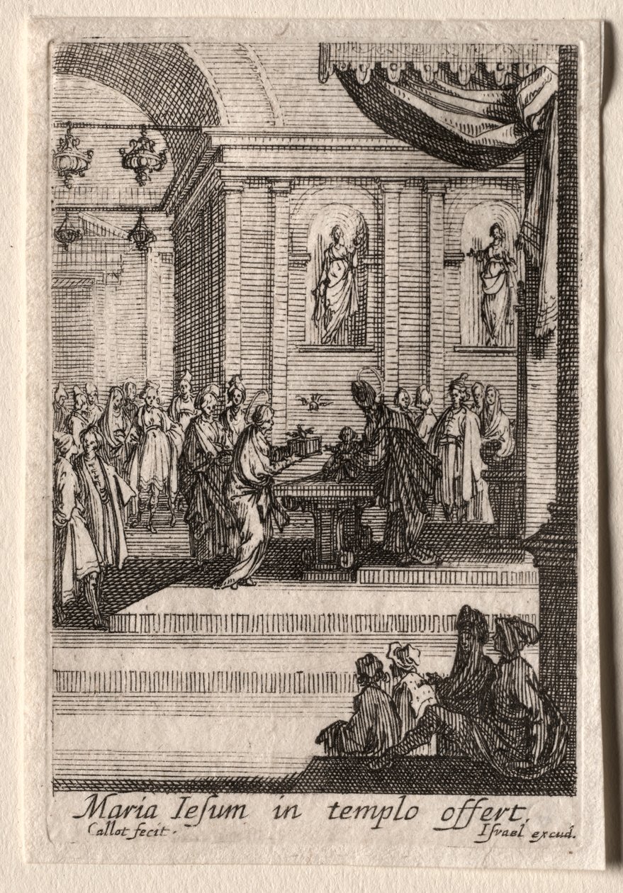 La Vie de la Vierge: La Présentation du Christ au Temple - Jacques Callot