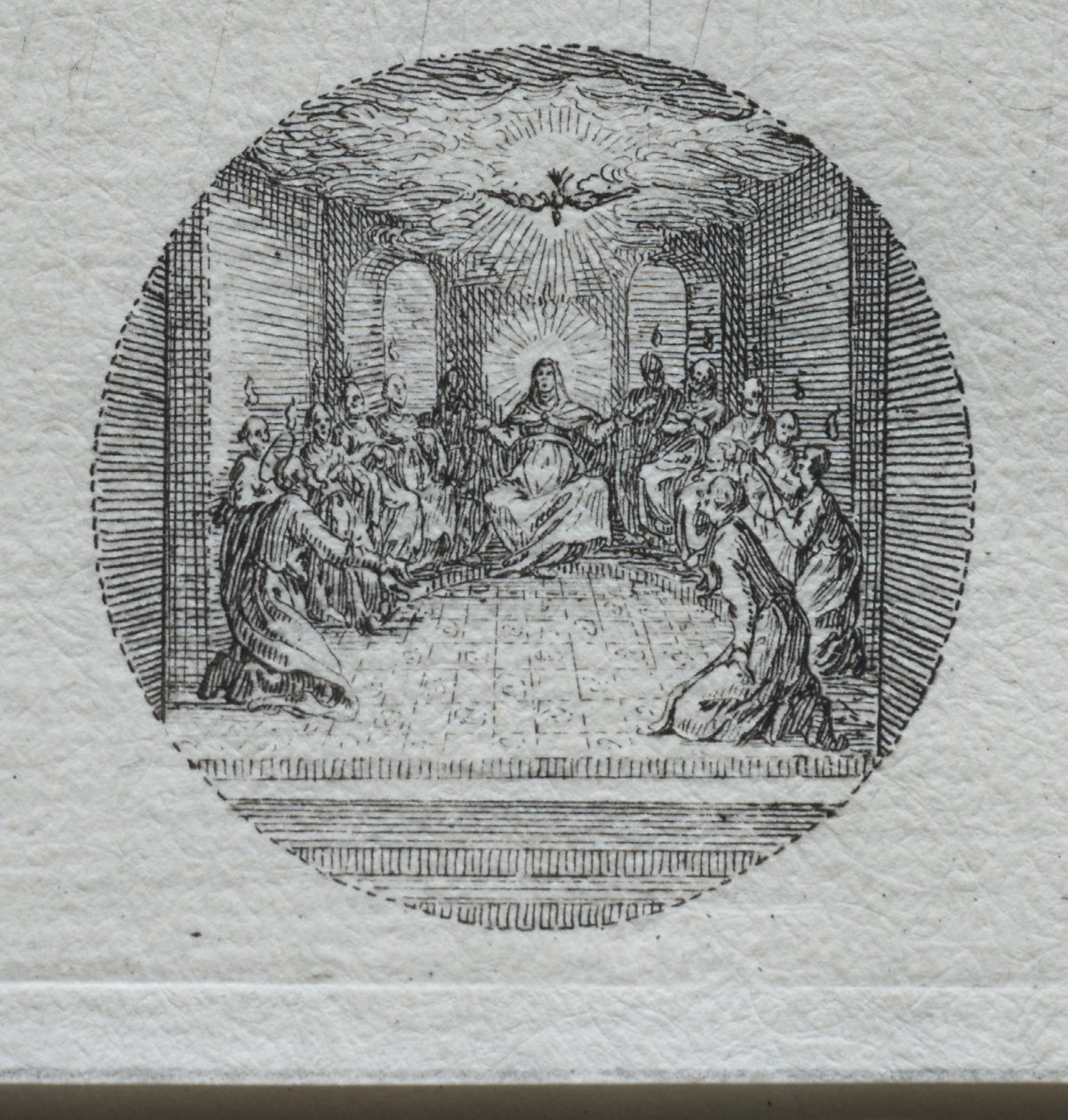 Les mystères de la Passion : La descente du Saint-Esprit - Jacques Callot