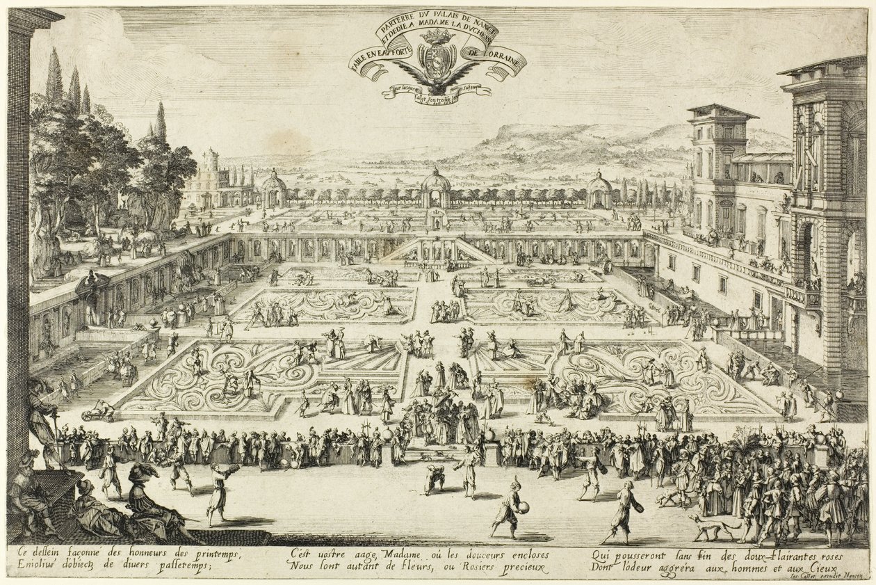 Les jardins du palais à Nancy - Jacques Callot