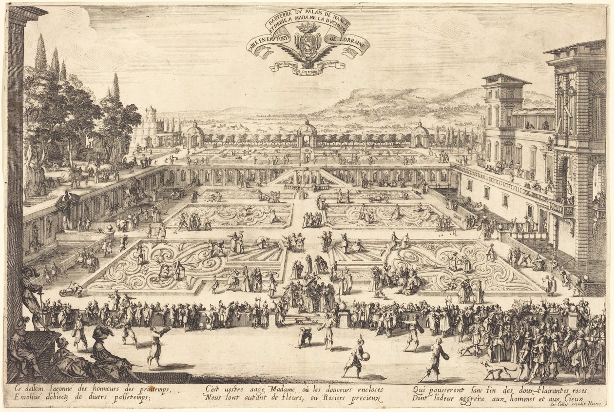 Les jardins du palais de Nancy - Jacques Callot