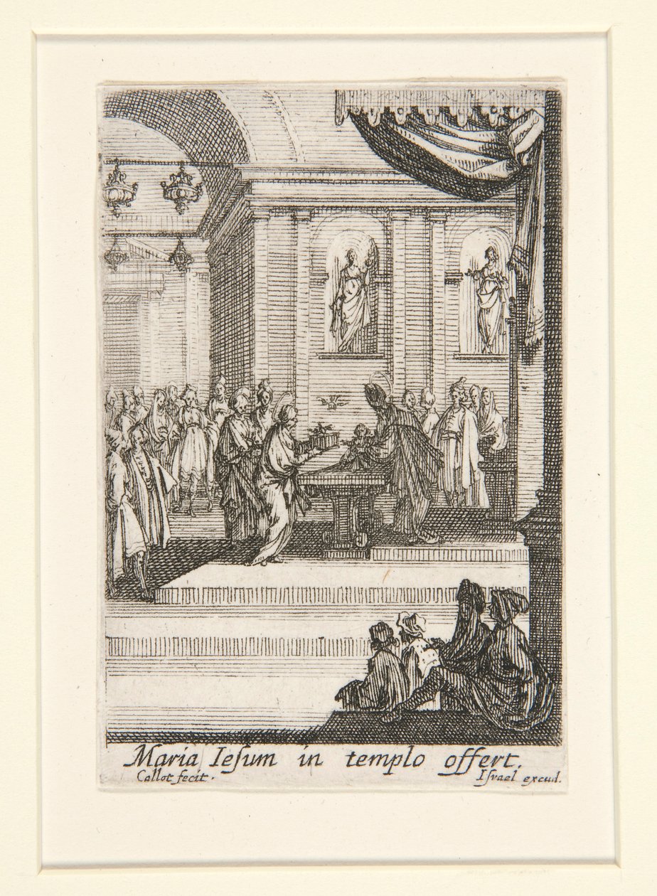 La Présentation du Christ, no. 10 de La Vie de la Vierge - Jacques Callot
