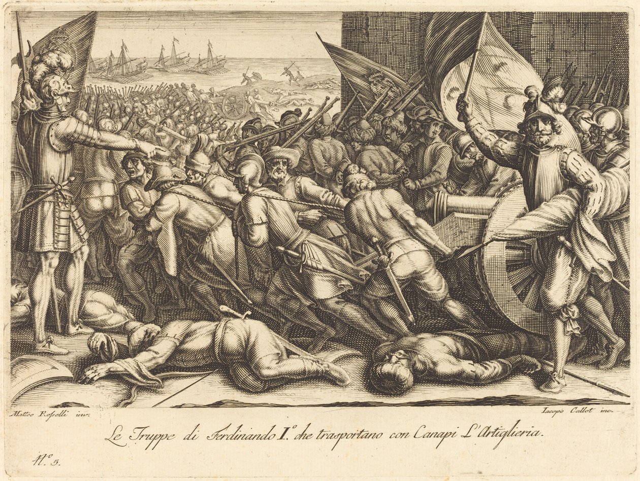 Le réembarquement des troupes - Jacques Callot