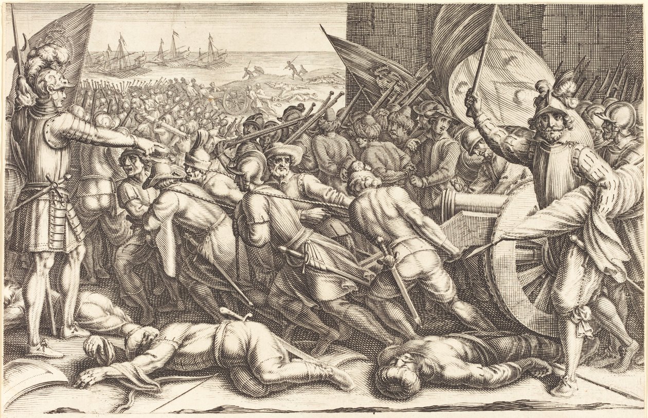 Le réembarquement des troupes - Jacques Callot