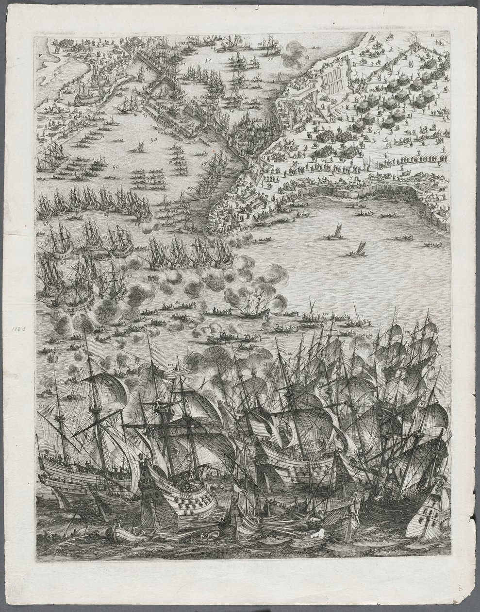 Le siège de La Rochelle : Planche 11, 1628-1630 - Jacques Callot