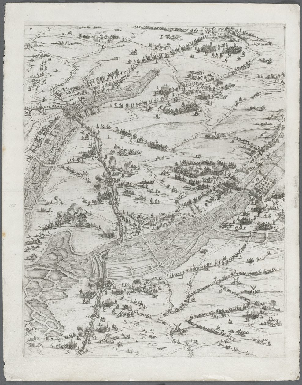 Le siège de La Rochelle : planche 7 - Jacques Callot