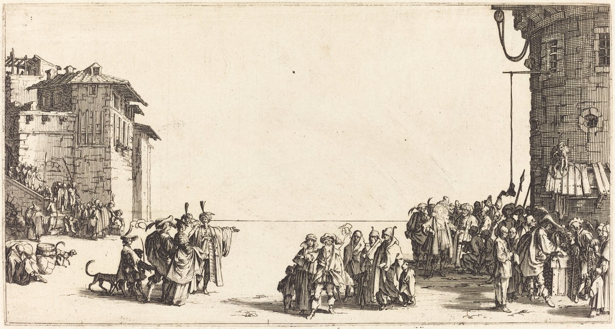 Le marché aux esclaves - Jacques Callot