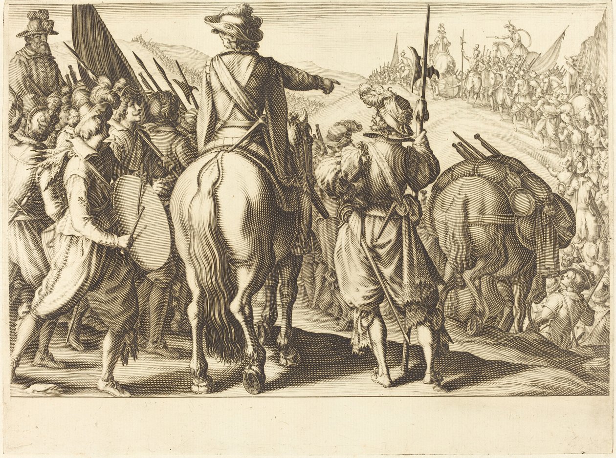 Les troupes en marche - Jacques Callot