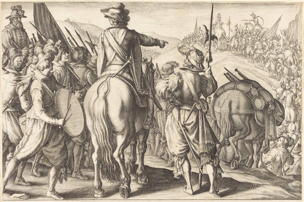 Les troupes en marche - Jacques Callot