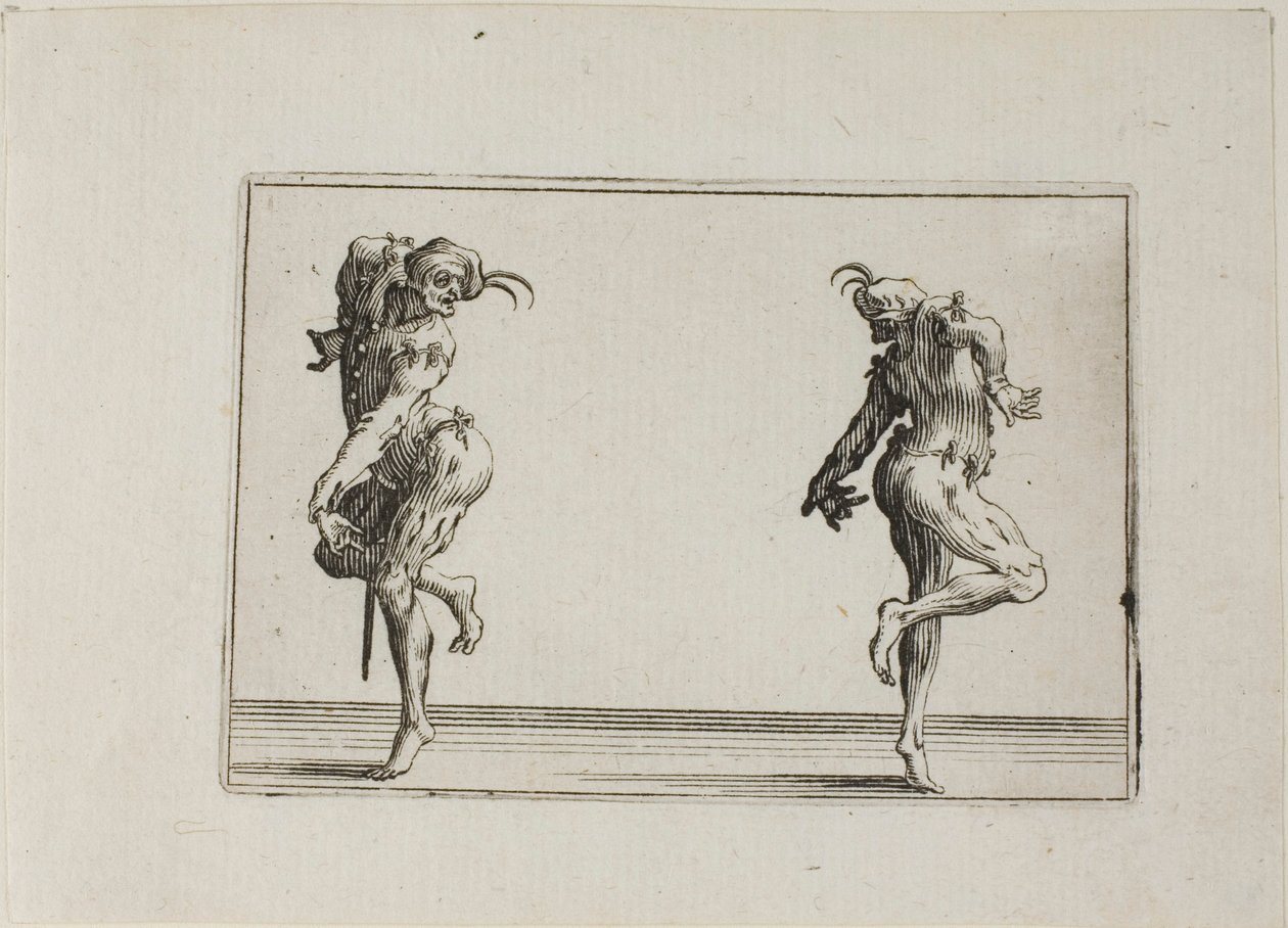 Les deux pantalons qui tournent le dos, extrait des Caprices - Jacques Callot