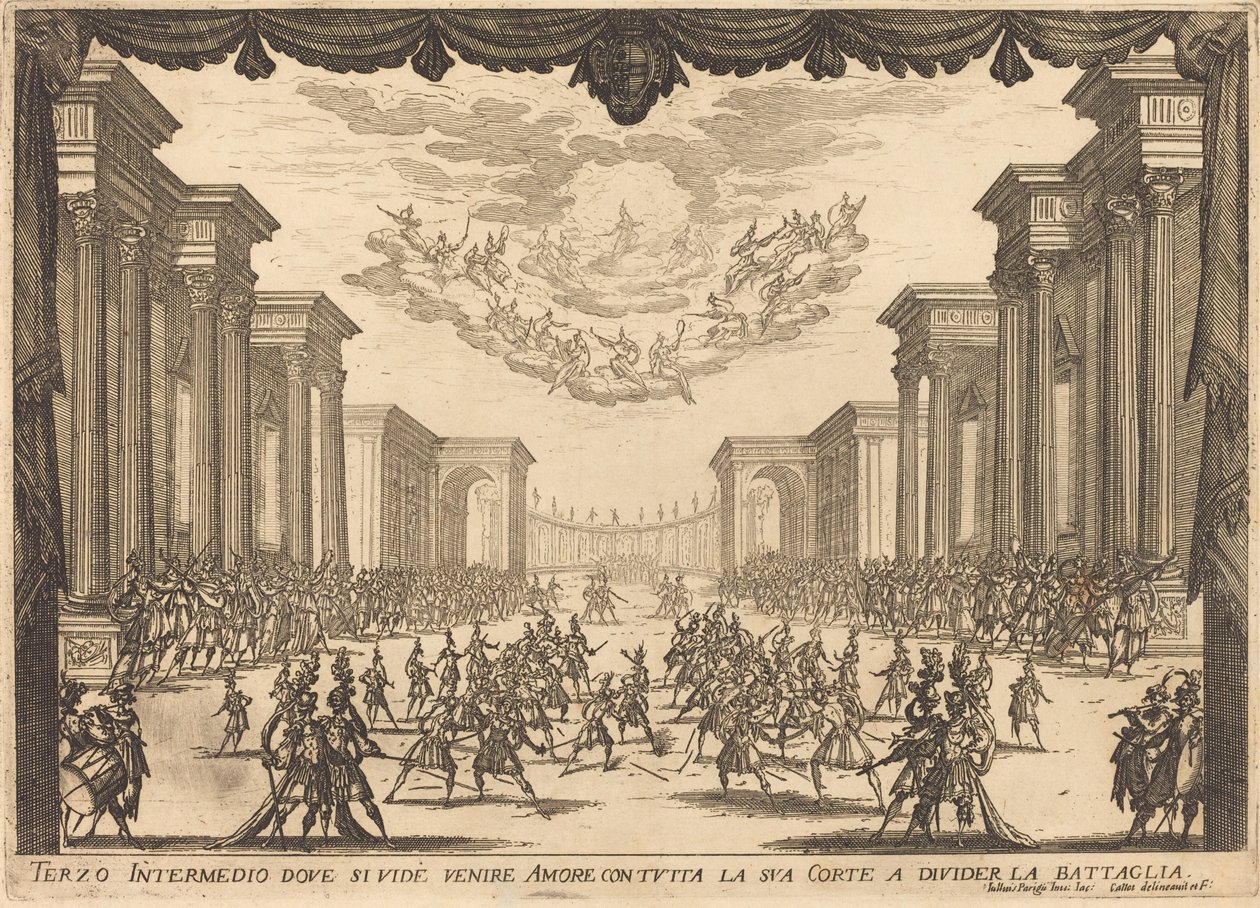 Troisième Intermezzo, 1617 - Jacques Callot