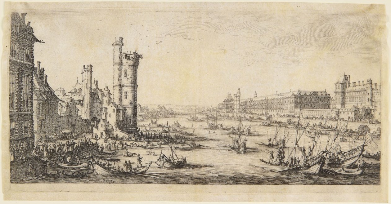 Vue du Louvre - Jacques Callot