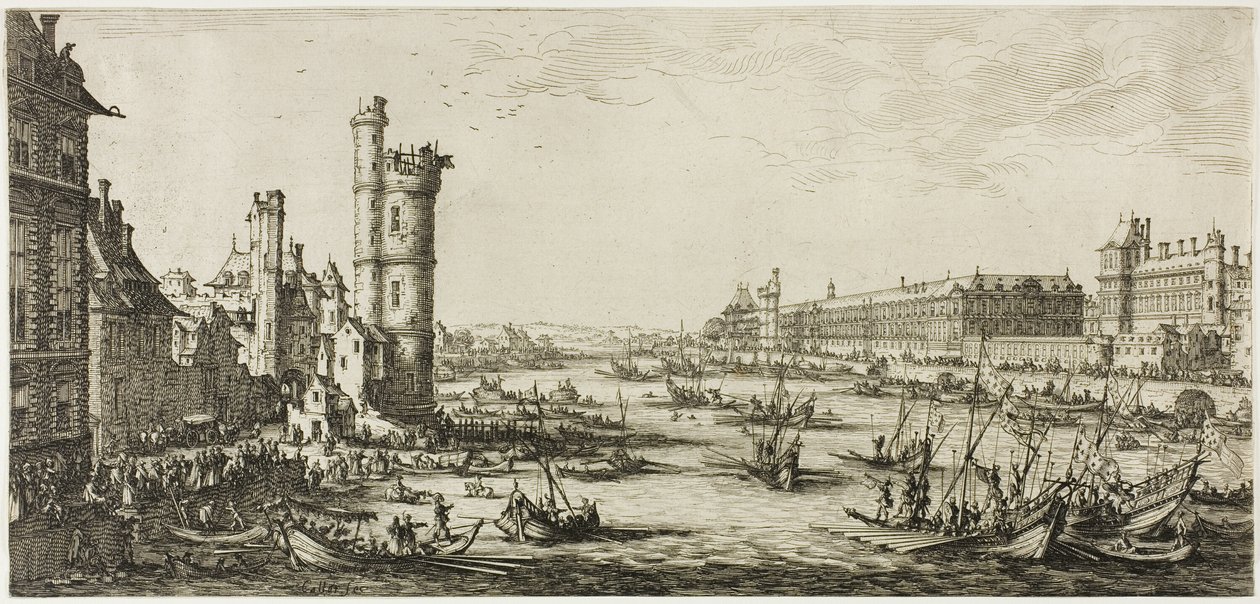 Vue du Louvre - Jacques Callot