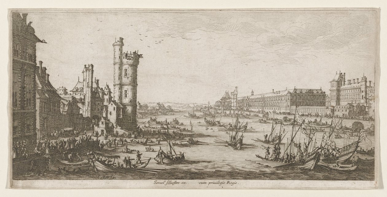 Vue du Louvre - Jacques Callot