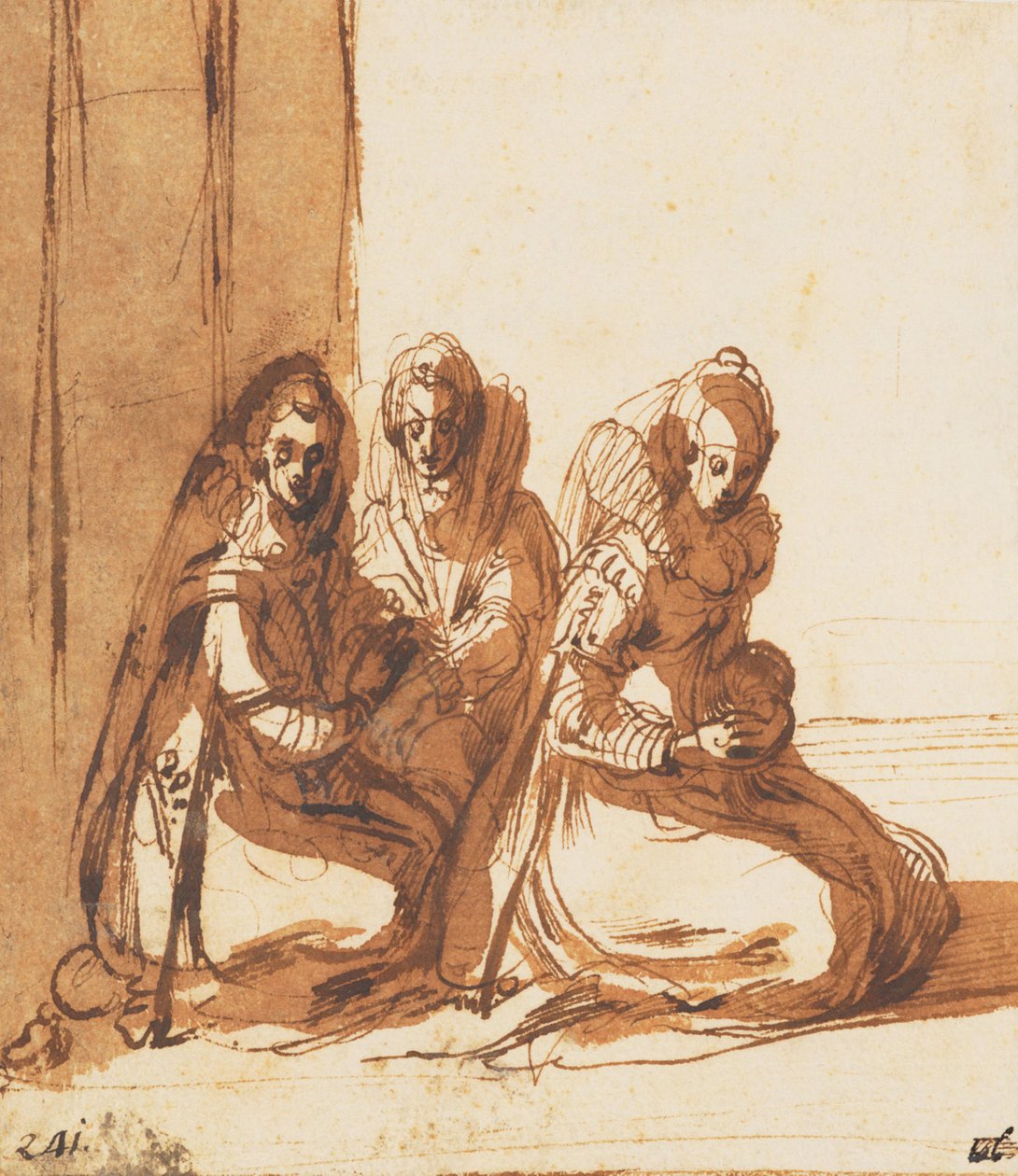 Femmes assises - Jacques Callot