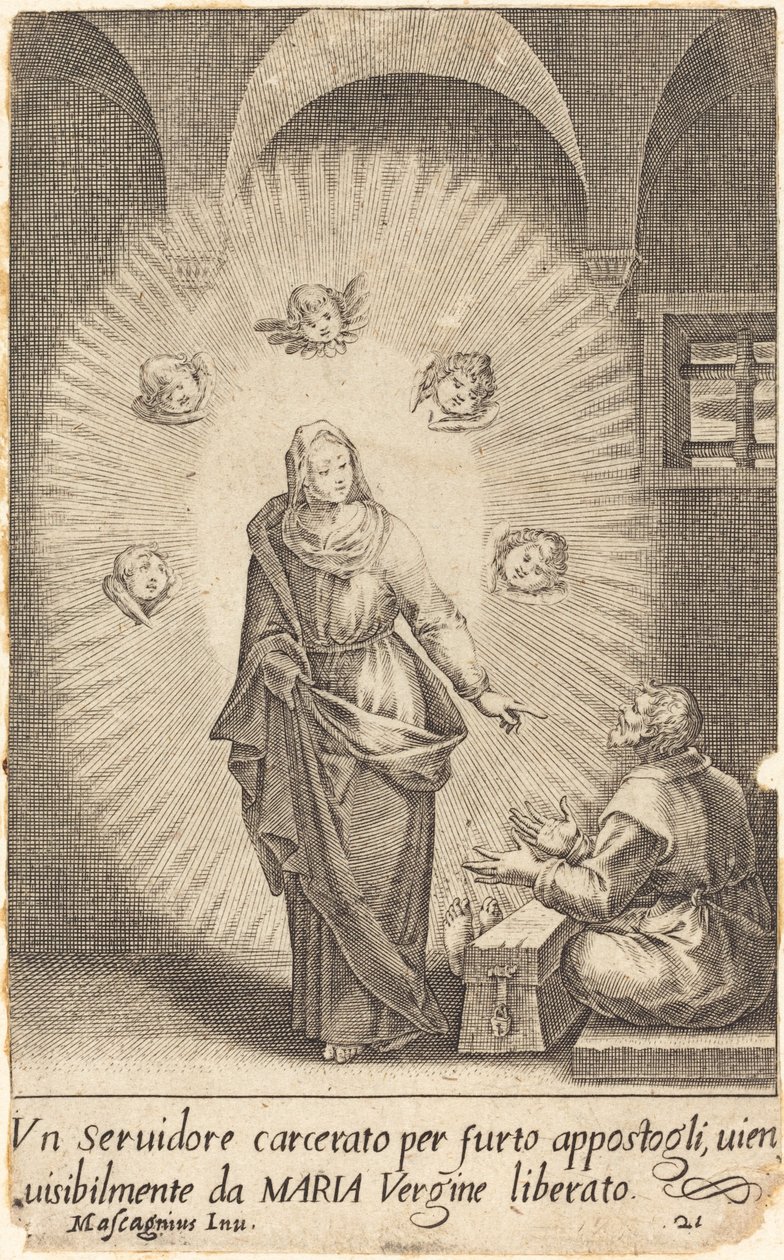 Le Serviteur Délivré - Jacques Callot after Donato Mascagni