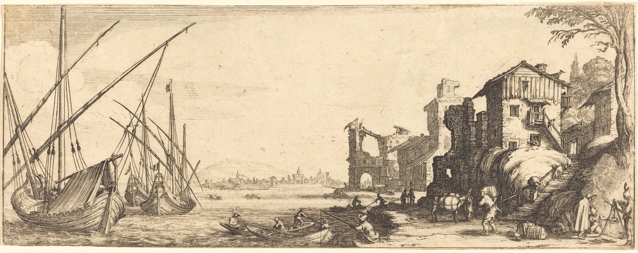 Le petit port - Jacques Callot or Follower of Jacques Callot