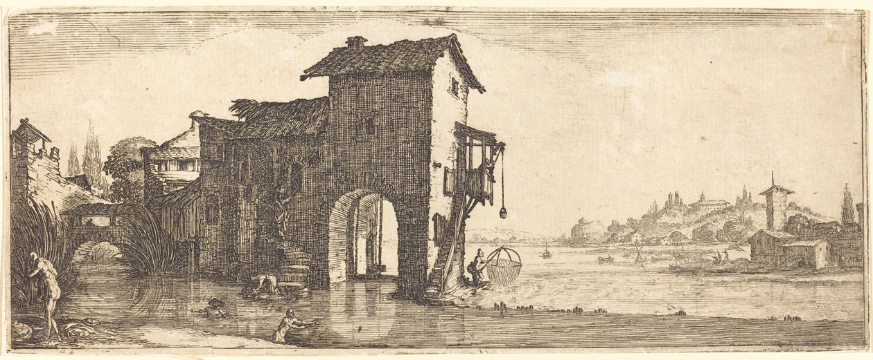 Le moulin à eau - Jacques Callot or Follower of Jacques Callot
