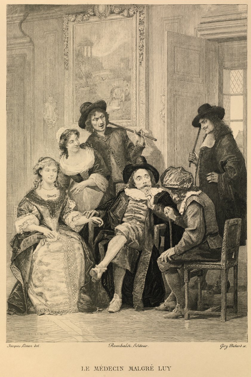 Le médecin malgre lui de Molière - Jacques Edmond Leman