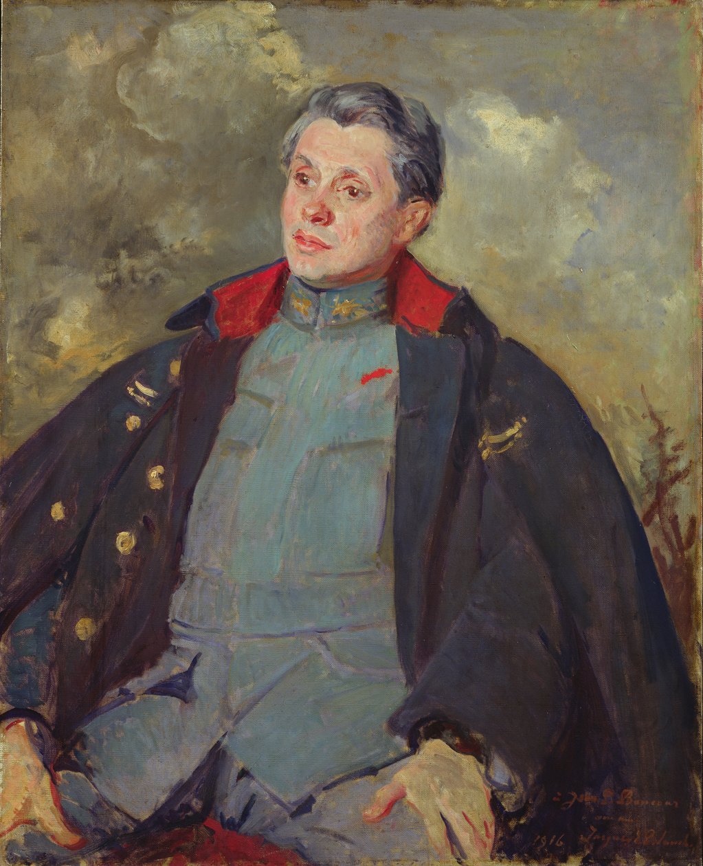 Joseph Paul-Boncour (1873-1972) en uniforme, 1916 - Jacques-Emile Blanche