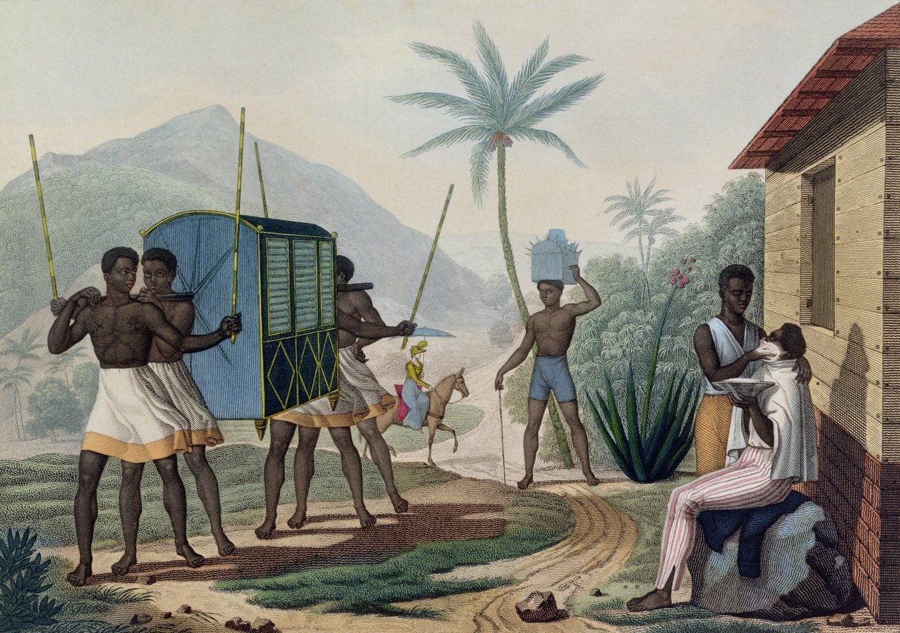 Un palanquin porté dans l